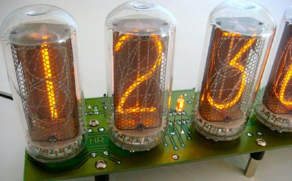 LED-Nixie-M, 6-stelliger Bausatz LED-Uhr Nixie Design